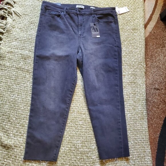 NINE WEST JEANS women's washed black high rise jeans size 18 - Picture 14 of 15